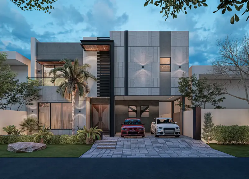 1 KANAL FRONT ELEVATION