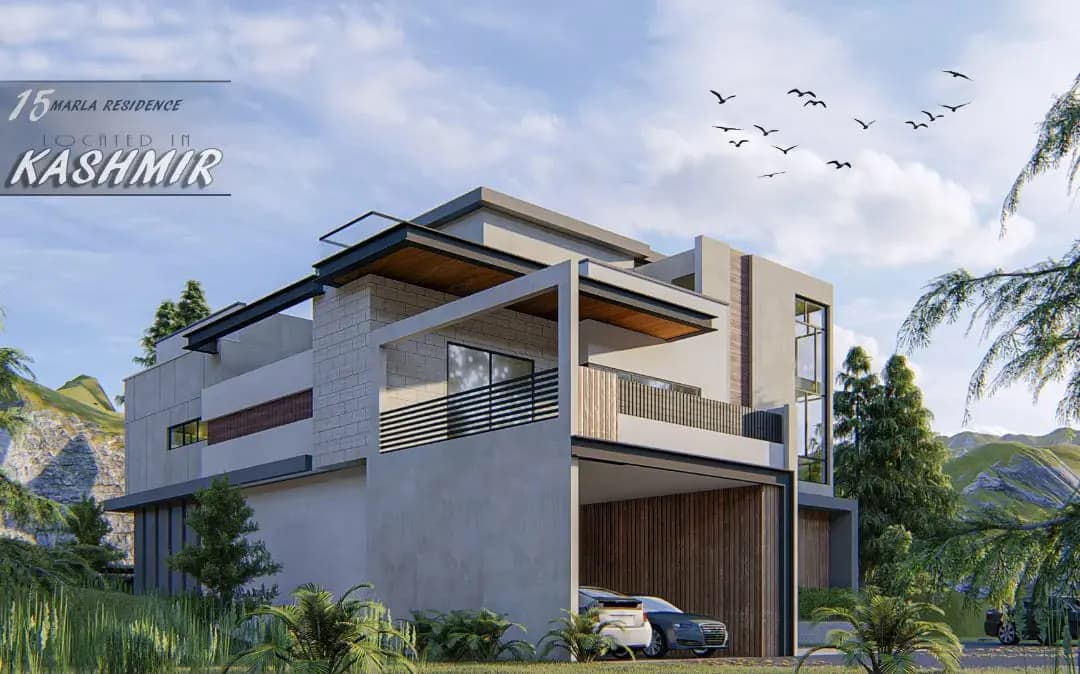 15 MARLA HOUSE ELEVATION DESIGN KASHMIR