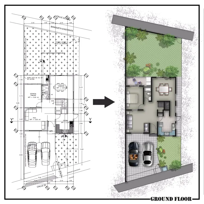 2D RESIDENCE PLAN USA