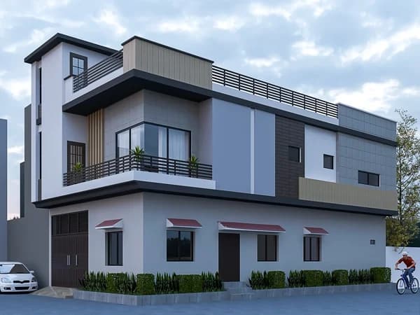 5 MARLA CORNER RESIDENCE DESIGN TAJBAGH LAHORE