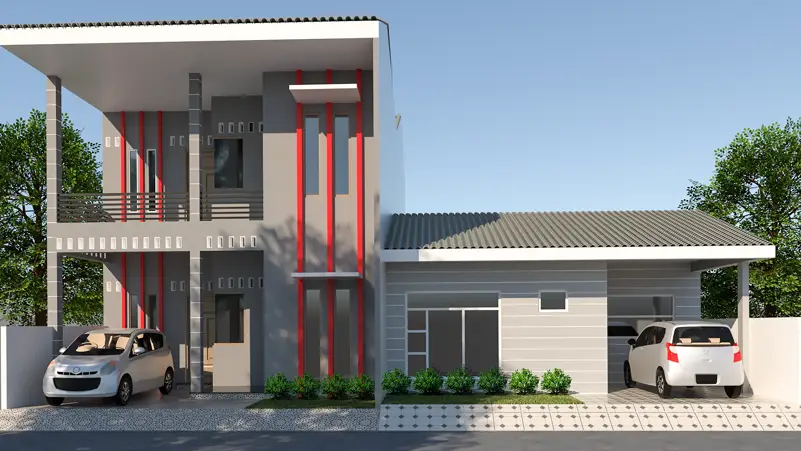 FRONT ELEVATION DESIGN PROJECT INDONESIA