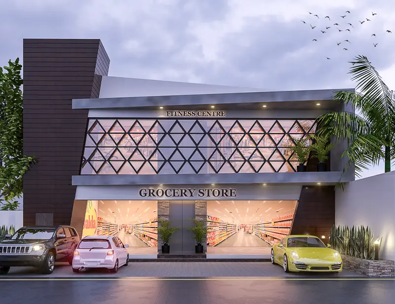 COMMERCIAL PLAZA DESIGN PROJECT LAHORE